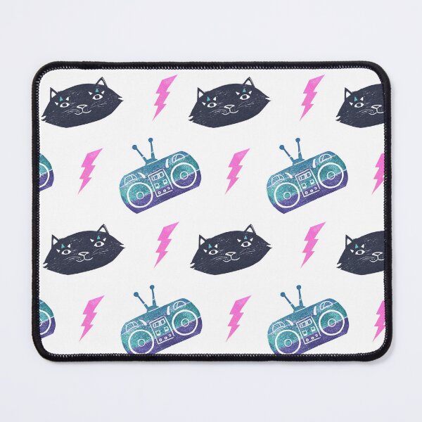 Item preview, Retro Cats and Boomboxes designed and sold by chinajones.