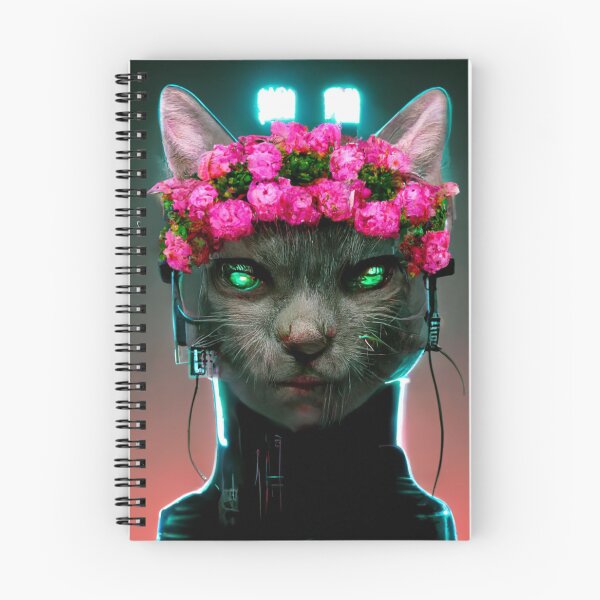 Item preview, Flower Crown Cyber Cat V4 designed and sold by thelofidragon.