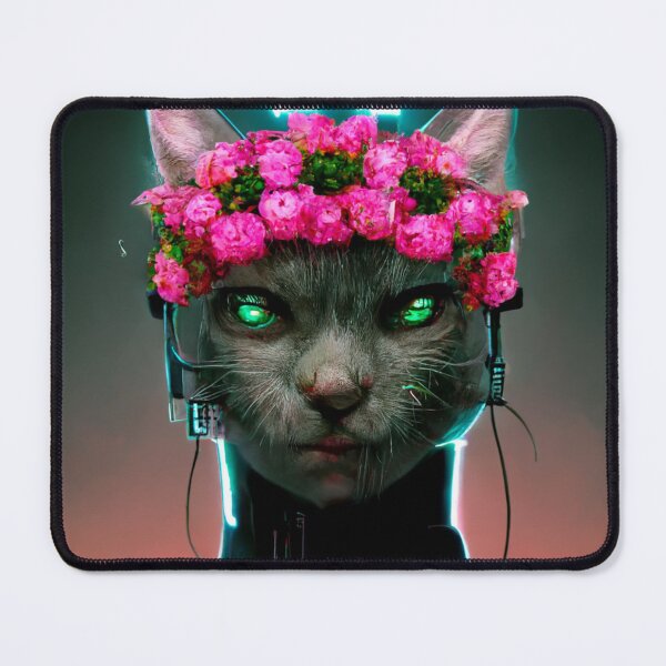 Item preview, Flower Crown Cyber Cat V4 designed and sold by thelofidragon.