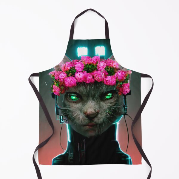 Item preview, Flower Crown Cyber Cat V4 designed and sold by thelofidragon.
