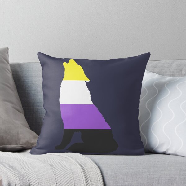 Item preview, Nonbinary Pride Wolf designed and sold by MMwolfdogden.