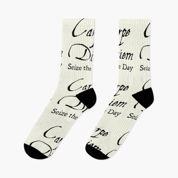 Item preview, Dark Academia Philosophy Carpe Diem Seize the Day Minimalist Script Design designed and sold by IceCreamMuseum.