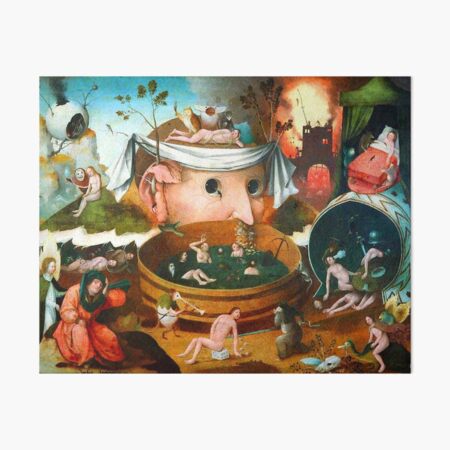 The Vision of Tondal Hieronymus Bosch Art Board Print