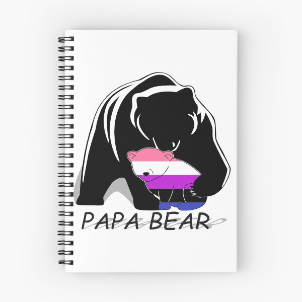 Item preview, Genderfluid Pride Papa Bear designed and sold by Bunny Loven.