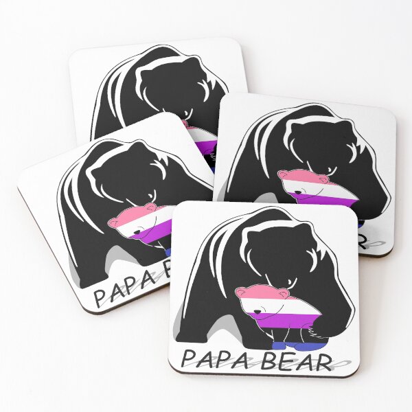 Item preview, Genderfluid Pride Papa Bear designed and sold by Bunny Loven.