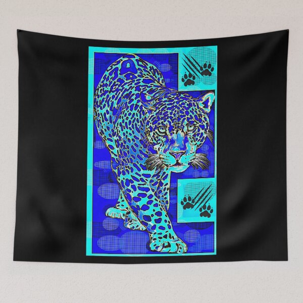 Item preview, The leopard in blue designed and sold by umfhn.