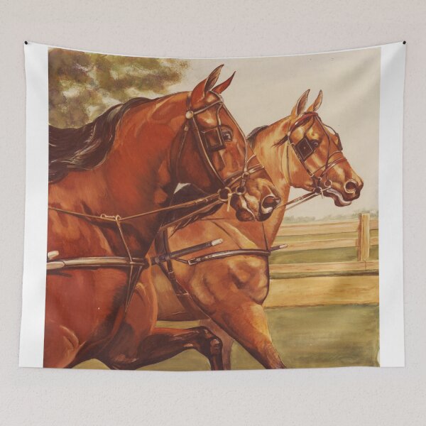 Item preview, Two Morgans in Harness designed and sold by Sandy Williams.