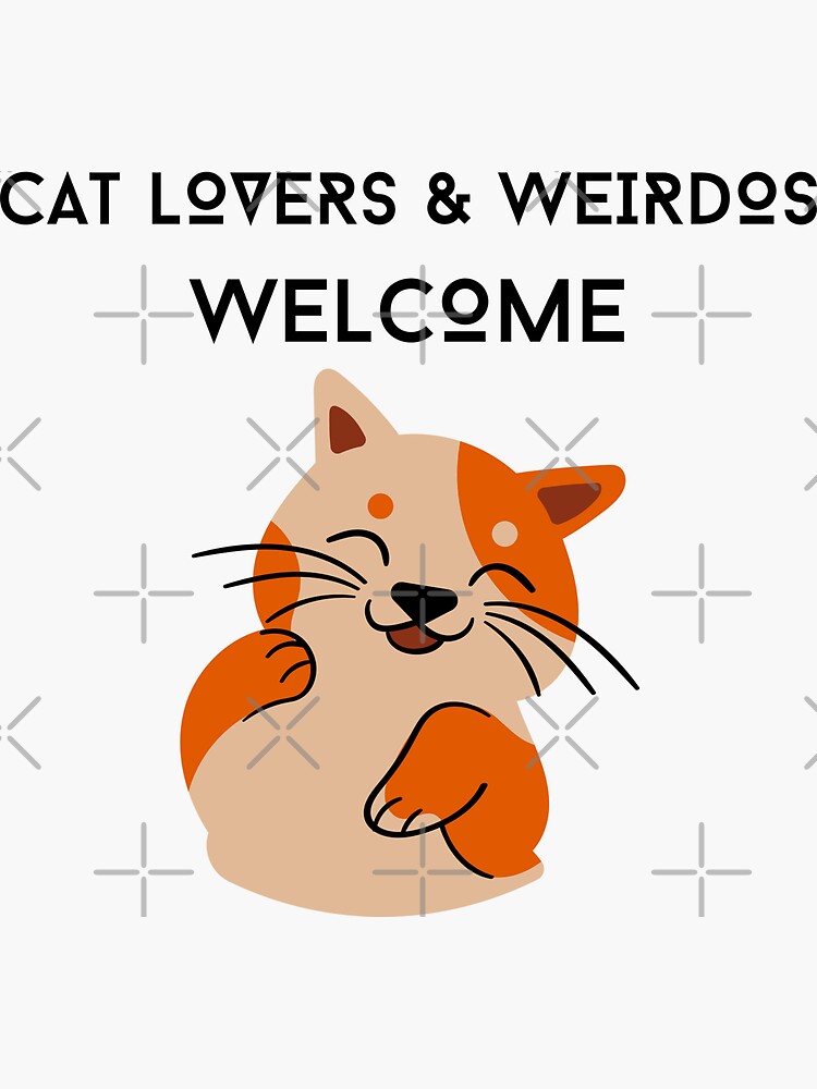Cute Cat Sticker- Funny Cat Sticker / Meme Cat Sticker/ Pet Lover Sticker  Animal