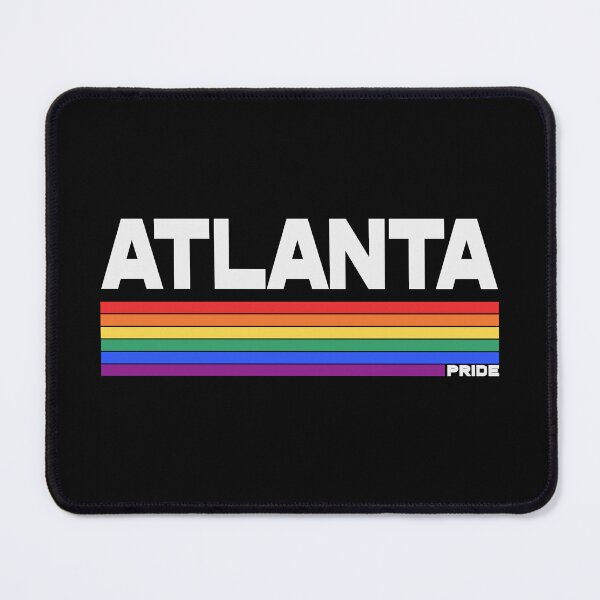 Item preview, Retro Atlanta LGBT Pride Flag Rainbow Stripe designed and sold by pixeljamz.