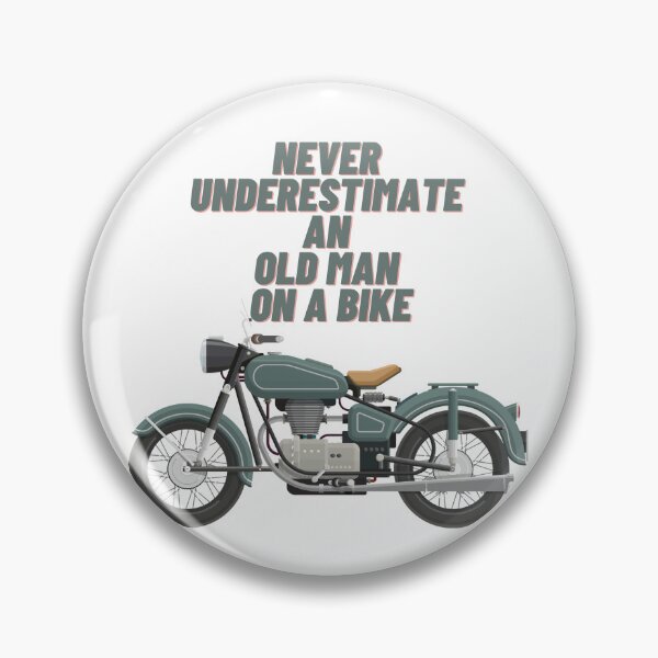 Item preview, Never Underestimate An Old Man on a Bike designed and sold by JessieT14.