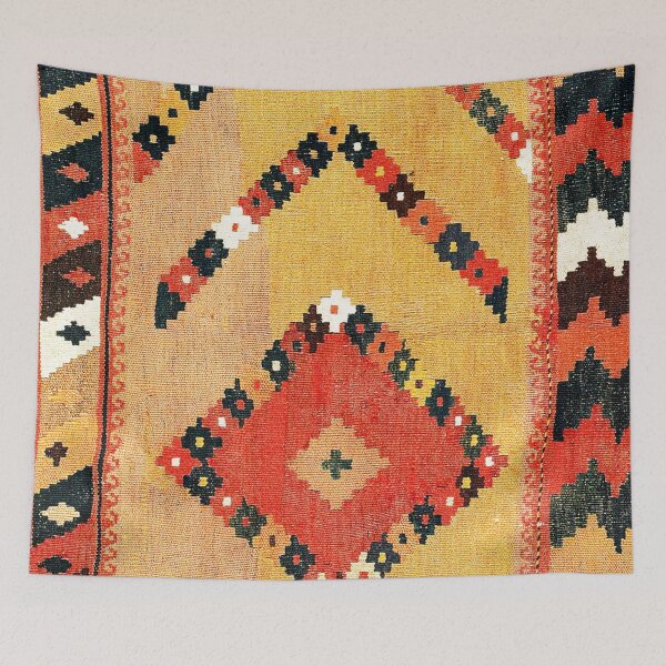 Item preview, Arabi Bokhara Uzbekistan Kilim Saf Print designed and sold by Vicky Brago-Mitchell®.