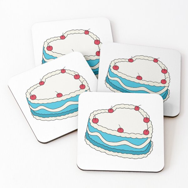 Item preview, Blue Heart Cake designed and sold by StickerHome.