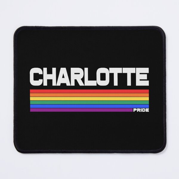 Item preview, Retro Charlotte LGBT Pride Flag Rainbow Stripe designed and sold by pixeljamz.