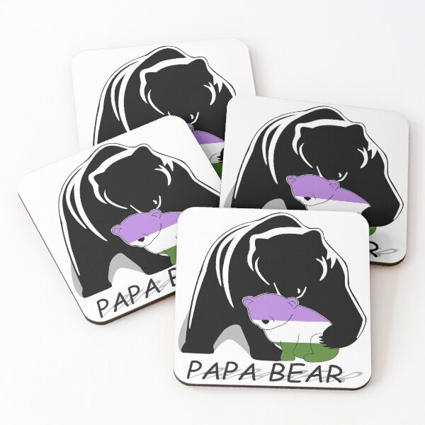 Aperçu de l'œuvre Genderqueer Pride Papa Ours créée et vendue par Bunny Loven.