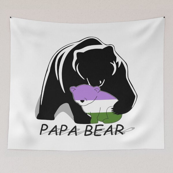 Item preview, Genderqueer Pride Papa Bear  designed and sold by Bunny Loven.