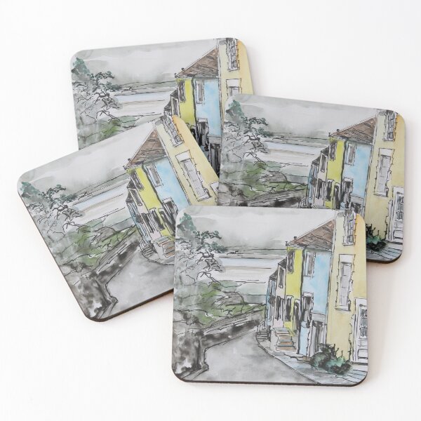 Item preview, Cottages in Mumbles designed and sold by Robert Petcher Art.