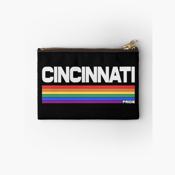 Item preview, Retro Cincinnati LGBT Pride Flag Rainbow Stripe designed and sold by pixeljamz.