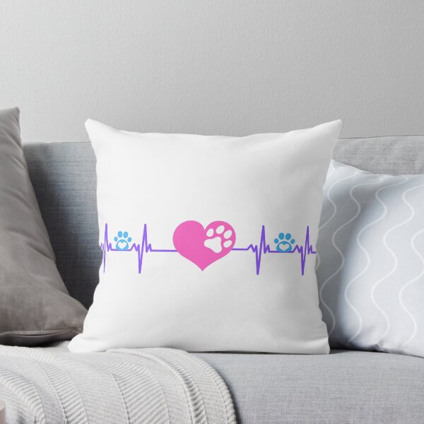 Item preview, A cool dog paw heartbeat line. Dog heart designed and sold by Doggymadness.