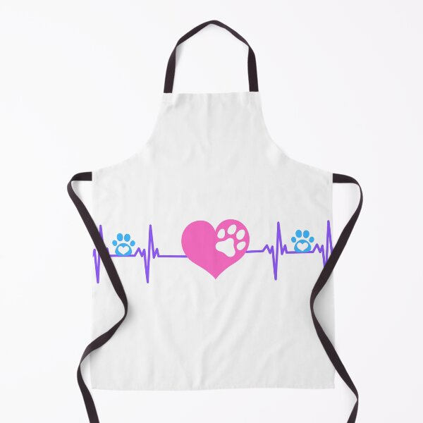 Item preview, A cool dog paw heartbeat line. Dog heart designed and sold by Doggymadness.