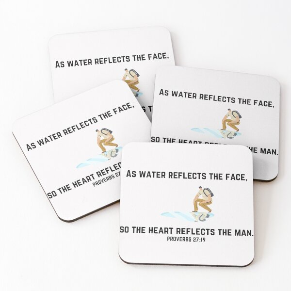 Item preview, AS WATER REFLECTS THE FACE designed and sold by LifeLongTees ..