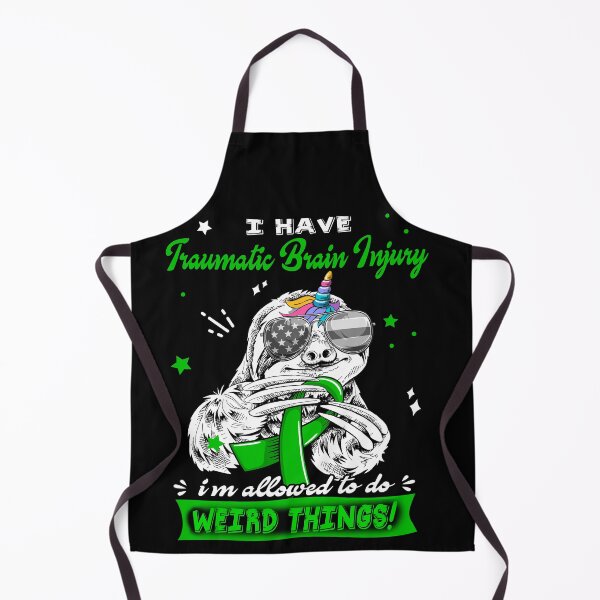 Item preview, Funny Sloth I Have Traumatic Brain Injury I'm Allowed To Do Weird Things designed and sold by Kohend.