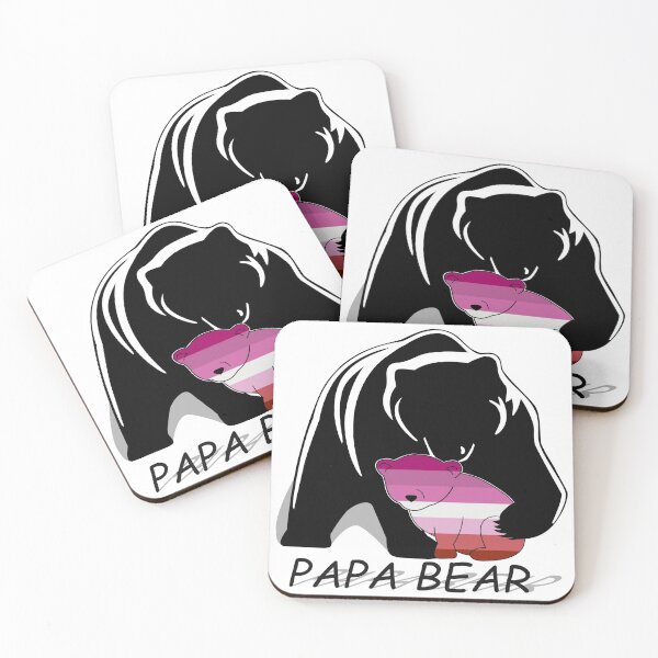 Item preview, Lesbian Pride Papa Bear designed and sold by Bunny Loven.