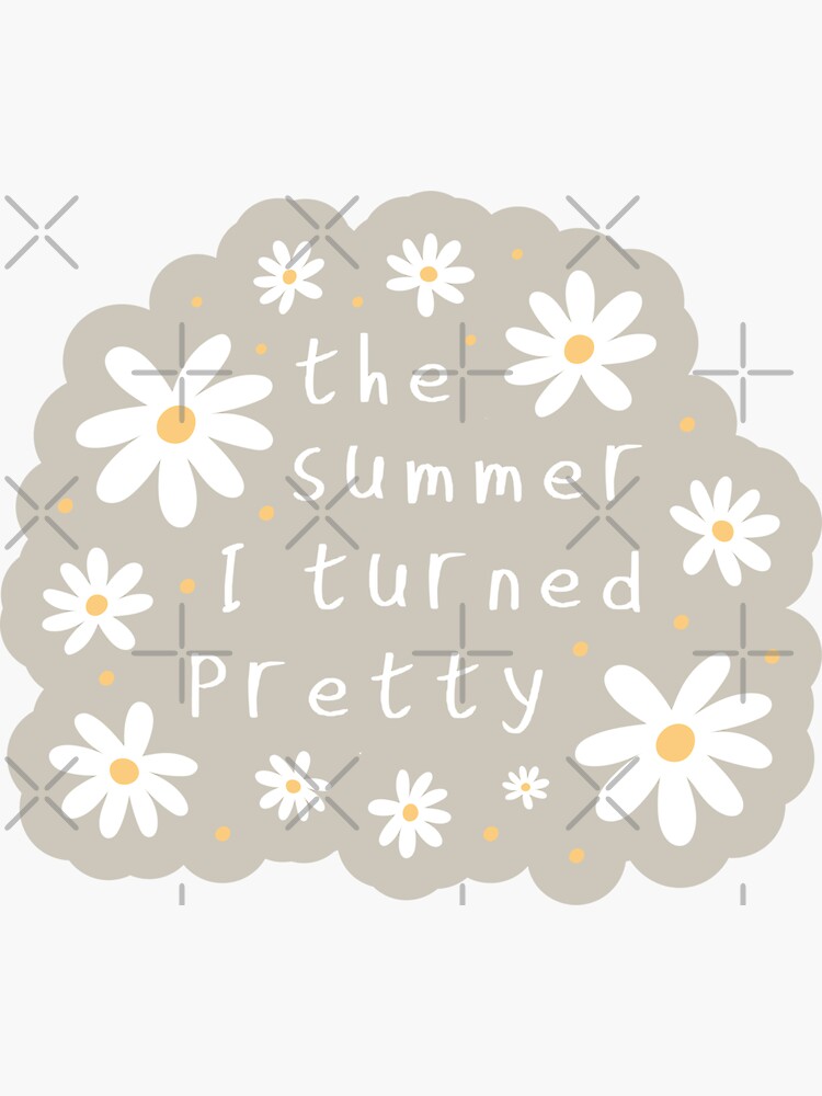 Pegatina The Summer I Turned Pretty Floral Sticker De Stylesnspire | My ...