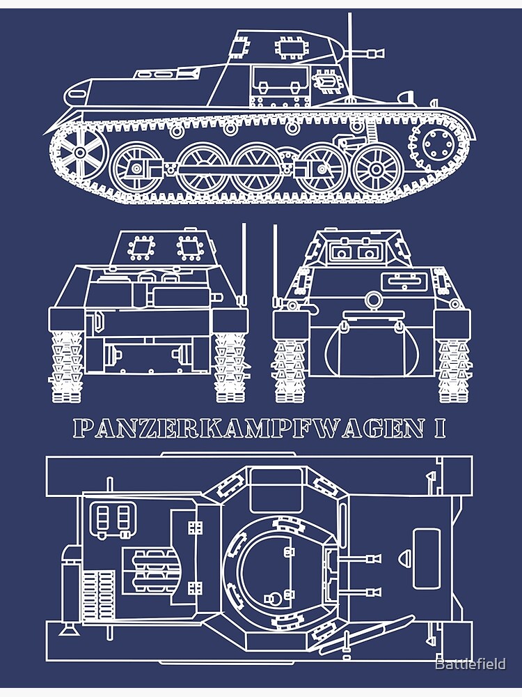 Panzer I Tank German Ww Light Tanks Blueprints Diagram Gift Panzer My