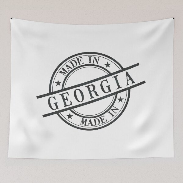 Item preview, Made In Georgia Stamp Style Logo Symbol Black designed and sold by surgedesigns.