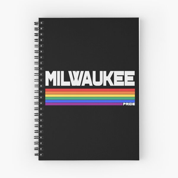 Item preview, Retro Milwaukee LGBT Pride Flag Rainbow Stripe designed and sold by pixeljamz.