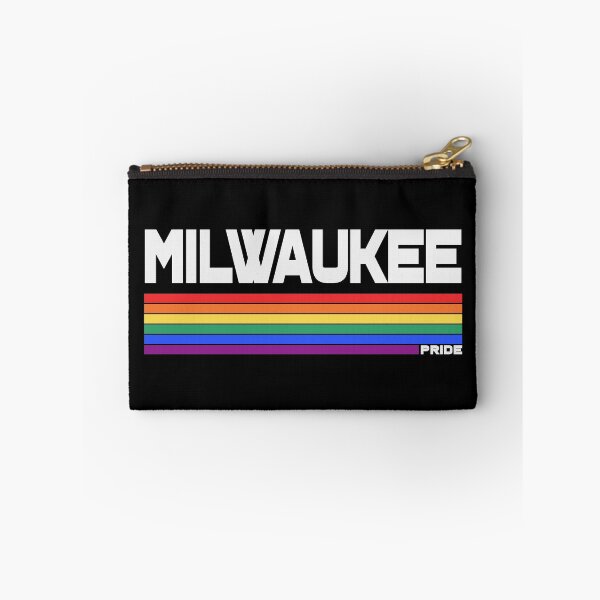 Item preview, Retro Milwaukee LGBT Pride Flag Rainbow Stripe designed and sold by pixeljamz.