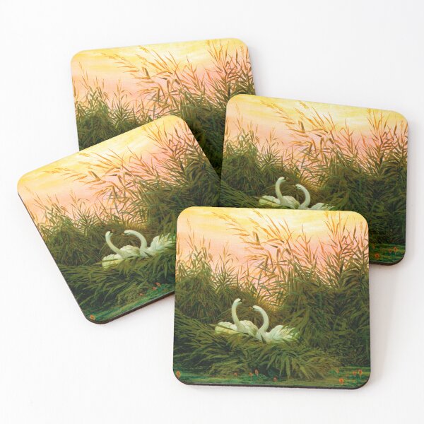 Item preview, Swans in the reeds at the first dawn Caspar David Friedrich Friedrich schwaene im schilf  designed and sold by TeeARTHY.