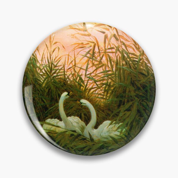 Item preview, Swans in the reeds at the first dawn Caspar David Friedrich Friedrich schwaene im schilf  designed and sold by TeeARTHY.
