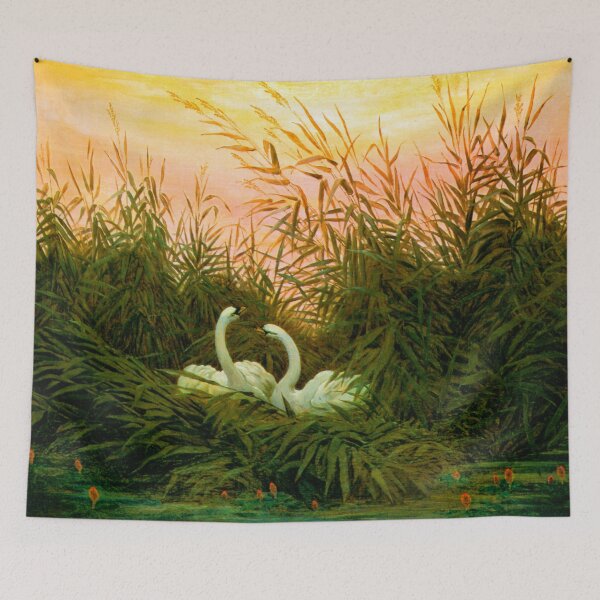 Item preview, Swans in the reeds at the first dawn Caspar David Friedrich Friedrich schwaene im schilf  designed and sold by TeeARTHY.