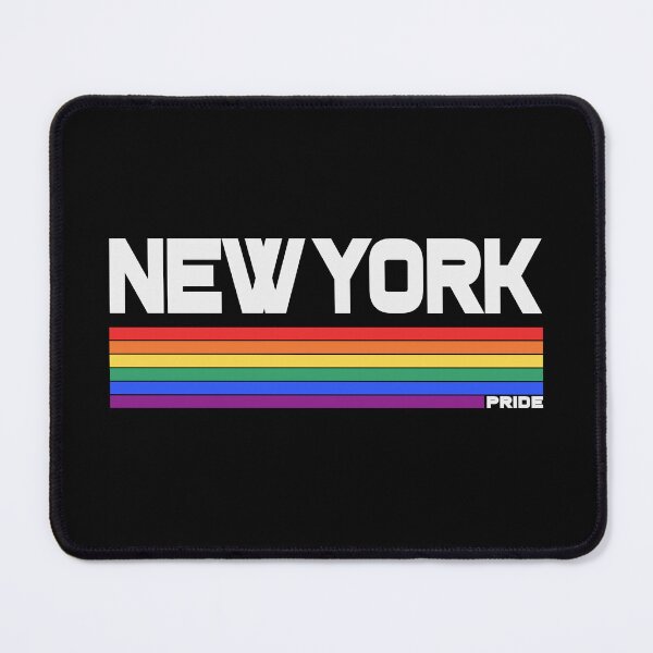 Item preview, Retro New York LGBT Pride Flag Rainbow Stripe designed and sold by pixeljamz.