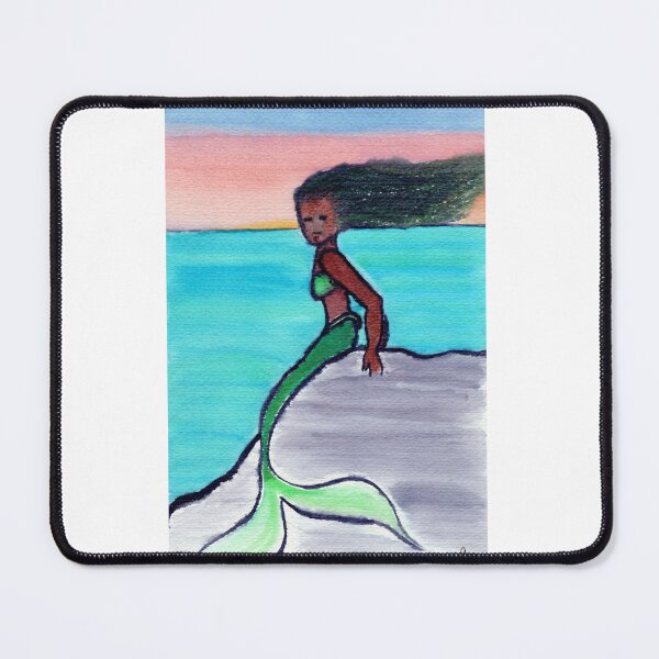 Item preview, Brown Mermaid Past Sunset designed and sold by pjshandpainted.