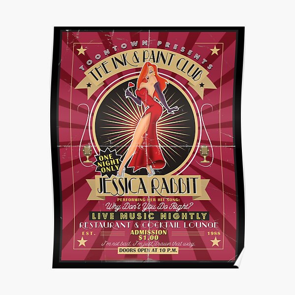 Jessica Rabbit Posters for Sale | Redbubble