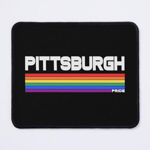 Item preview, Retro Pittsburgh LGBT Pride Flag Rainbow Stripe designed and sold by pixeljamz.