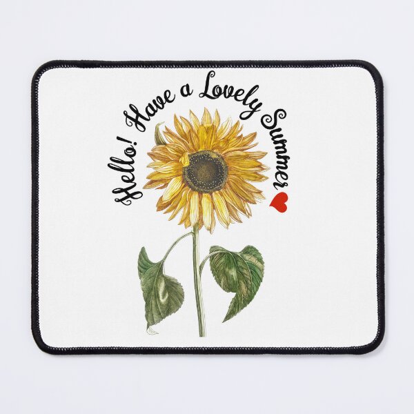 Item preview, Hello! Have a Lovely Summer - Vintage Sunflower Design designed and sold by MagaliC.