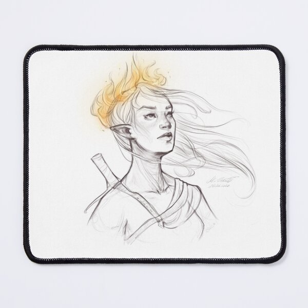 Item preview, Aelin Galathynius Ashryver sketch | Throne of Glass designed and sold by MSuselArt.