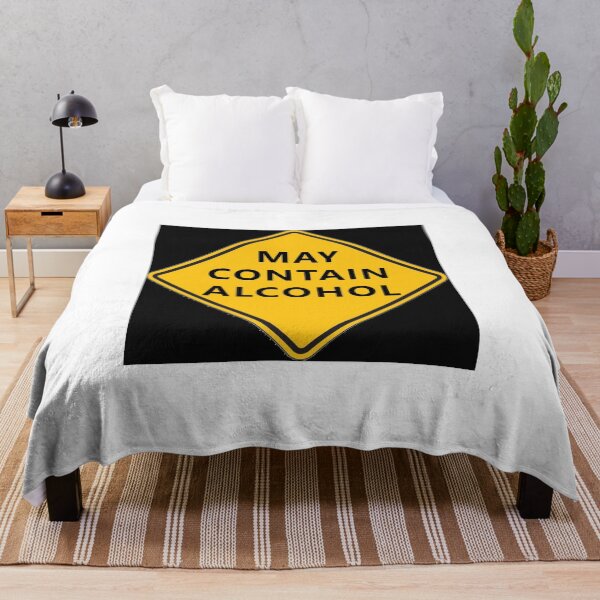 Item preview, CAUTION SIGN - May Contain Alcohol * designed and sold by Sarcasmagic.