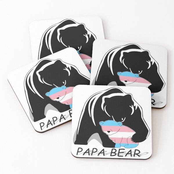 Item preview, Transgender Pride Papa Bear designed and sold by Bunny Loven.