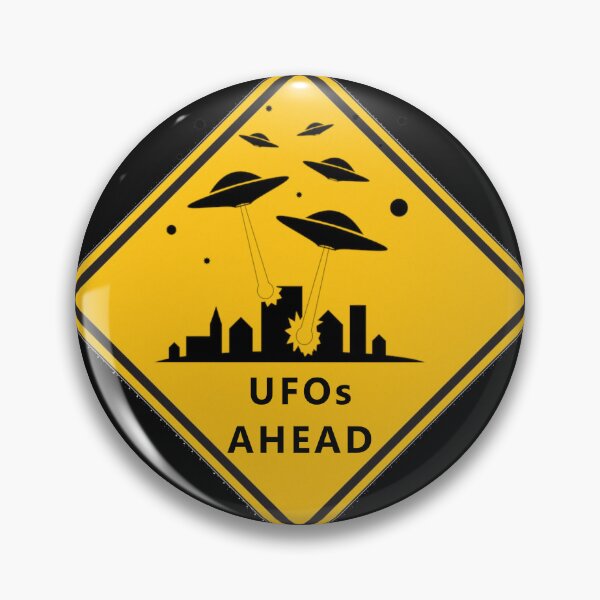 Artikelvorschau, WARNSCHILD - UFOs VORAUS * entworfen und verkauft von Sarcasmagic.