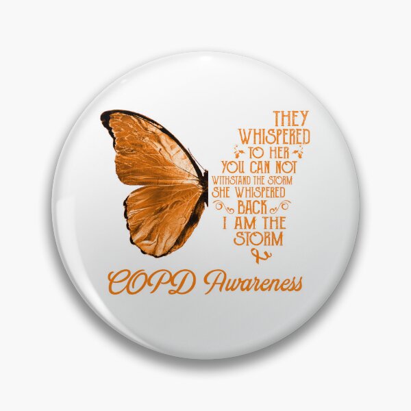 Item preview, Butterfly I Am The Storm COPD Awareness designed and sold by whlrcheryl.