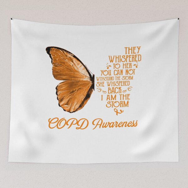 Item preview, Butterfly I Am The Storm COPD Awareness designed and sold by whlrcheryl.