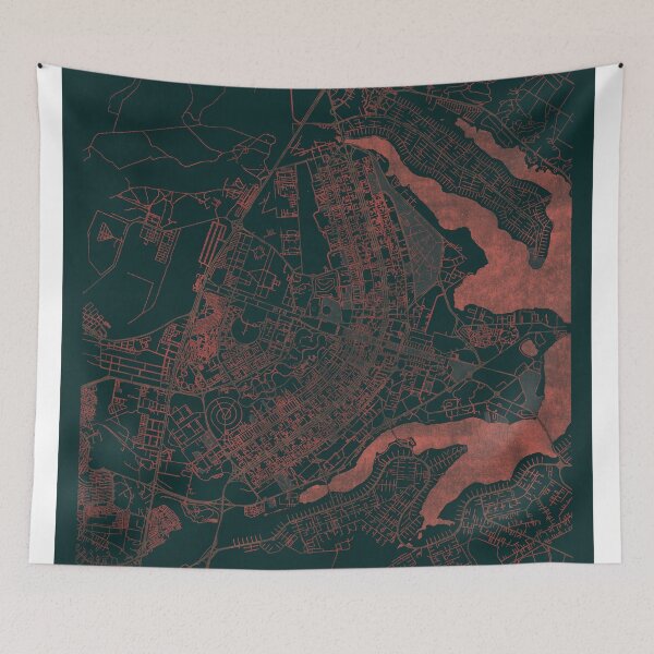 Item preview, Brasilia Map Red designed and sold by HubertRoguski.