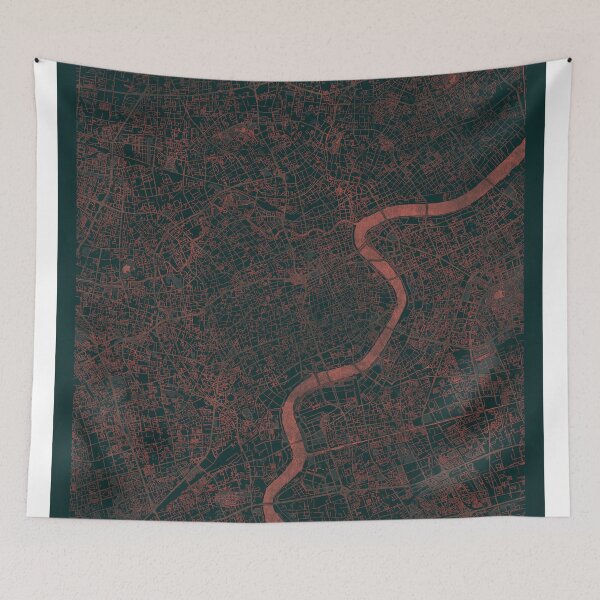 Item preview, Shanghai Map Red designed and sold by HubertRoguski.