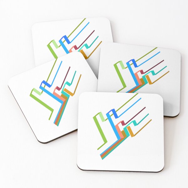 Item preview, Elegant Abstract Geometric Diagonal Colorful Lines Pattern designed and sold by branaghbel.