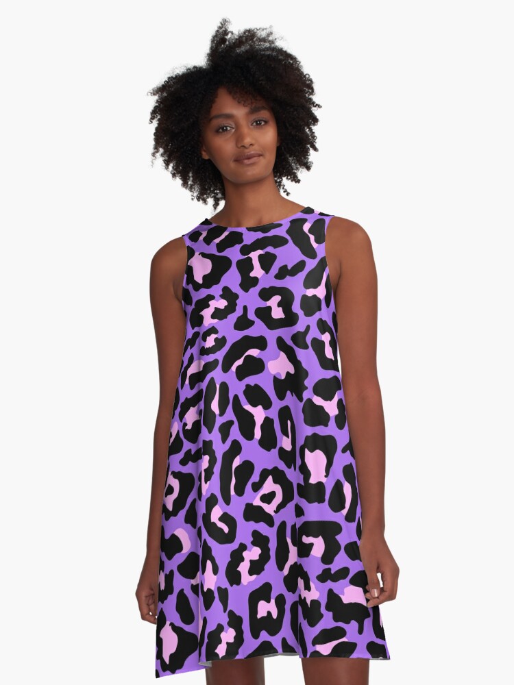 Butterflies & pink cheetah print dress XCH0016-2H – Lulu Clothes
