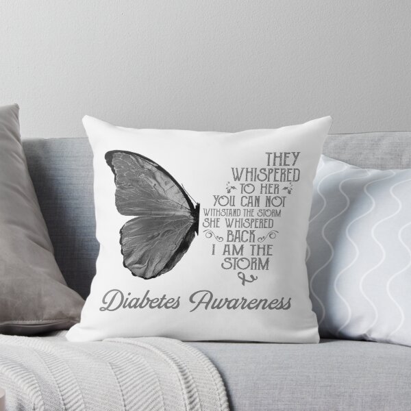 Item preview, Butterfly I Am The Storm Diabetes Awareness designed and sold by whlrcheryl.